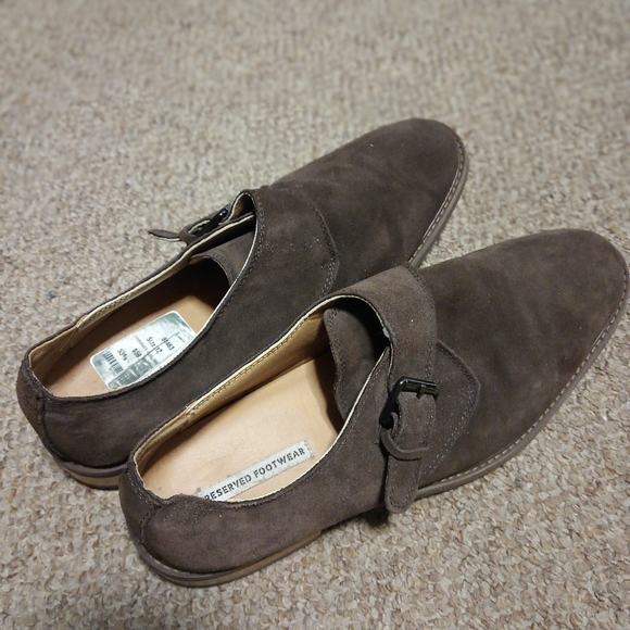 Men's brown suede one buckle loafers - Picture 2 of 4